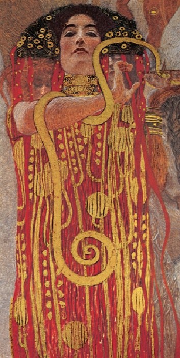 Gustav Klimt Hygieia (detail from Medicine)